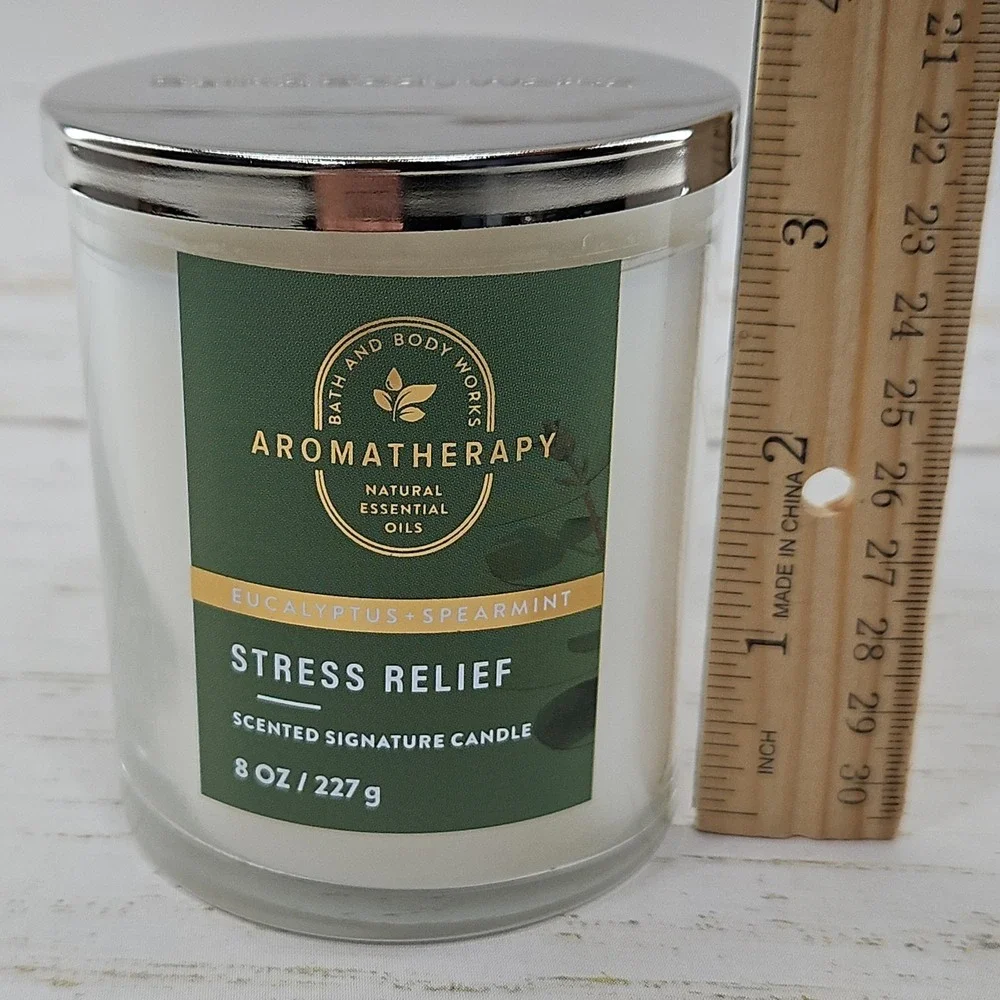 Bath‎ & Body Works Eucalyptus Spearmint Stress Relief Single Wick Candle 8oz